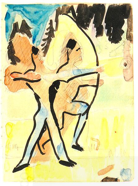 Ernst Ludwig Kirchner Archer at Wildboden- Watercolour und ink over pencil China oil painting art